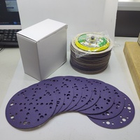 Disques abrasifs en papier céramique de 6 pouces (150 mm) à 49 trous pour le métal