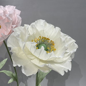 Flor de papel gigante artificial personalizada maíz amapola boda evento Fiesta escaparate producto decoración con flores artificiales - Product Image 4