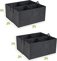 Sacs de culture en tissu feutré épaissi de 3 mm d'épaisseur, capacité de 1000 ml, pour fournitures de jardin, pépinière, plantation de légumes en extérieur