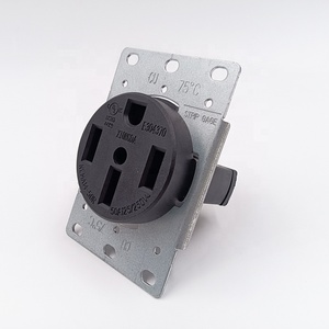<span class=keywords><strong>Prise</strong></span> <span class=keywords><strong>murale</strong></span> <span class=keywords><strong>de</strong></span> qualité industrielle 50A NEMA 14-50R pour la recharge <span class=keywords><strong>de</strong></span> véhicules électriques, fours, cuisinières, machines à souder - Product Image 1