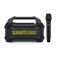 Haut-parleur de karaoké portable pour l'extérieur avec résistance IPX6 et micro UFH, idéal pour les discours, l'enseignement et les spectacles en extérieur