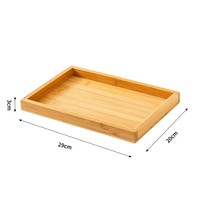 Plateau de vanité en bambou, décoration de salle de bain moderne, vanité de toilette, table de travail, décoration polyvalente de maison et d'appartement
