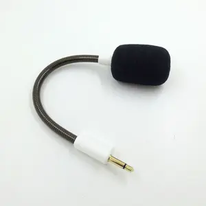 Pengganti mikrofon untuk BlackShark V2 V2SE PRO Headset Game 3.5mm mikrofon Boom Game yang dapat dilepas dengan busa