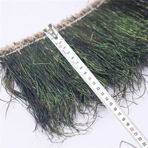 Conduit de paon vert irisé naturel de 15 à 20cm/plumes enfilées Herl - Product Image 6