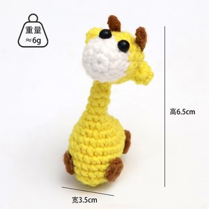 Regalos navideños hechos a mano con ganchillo, colgantes de ciervo de hilo, llaveros tejidos, adornos para bolsos, adornos para muñecas - Product Image 2