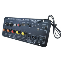 Özelleştirilebilir HI-FI Subwoofer güç Amp 12V/24V/220V yüksek bas USB uzaktan kumanda bluetooth D10 amplifikatör kurulu ekran ev
