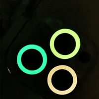 Film de protection de caméra en céramique lumineuse pour iPhone 14 13 12 11 Pro Max Plus anneau d'objectif en verre trempé couverture lumineuse de protection