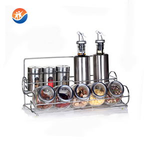 Botella de vinagre de aceite comestible de salsa de soja de vidrio de aceite de oliva recubierto de metal de alta calidad - Product Image 5