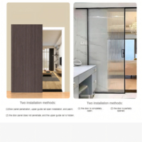 Système de porte coulissante rouleaux d'amortisseur de porte coulissante à fermeture douce unique en bois robuste super lisse et 80KG CE GSM