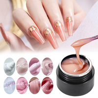 Gel de construction pour ongles Hema Free sans chaleur, couleur nude, fournisseurs de gel UV de haute qualité, gel dur solide