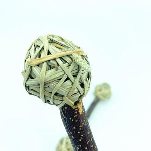 כדור ערבה טבעי ארוג קטן לחיות מחמד ברבל צ 'יו צעצוע ערבה דבל לשחק ארנב צעצוע ארנב - Product Image 4