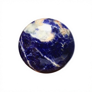 Sodalita Natural Grado AAA, Corte Brillante, Parte Posterior Plana, Calibrada, Azul, Piedra Preciosa Suelta, Certificada por Terceros, Todos los Tamaños, Cambio de Color - Product Image 3