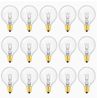 Ampoule incandescente G45 Globe transparente 7W 15W 230V E12 E14 B22 G40, INC-G40