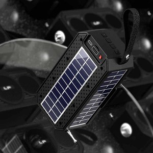 HS-4429 Tốt Nhất Bán Giữ Điện Thoại Di Động Loa Di Động Kép Năng Lượng Mặt Trời Powered Loa Răng Xanh - Product Image 5