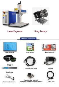 Máquina de marcado láser D69 para joyería, para grabado de anillos, pulseras, colgantes de letras pequeños para pequeños negocios, con eje de rotación incluido - Product Image 4