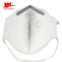 Masque respiratoire pliable jetable FFP3, masque anti-smog FFP3, masque de protection contre la poussière de ciment, masque anti-particules