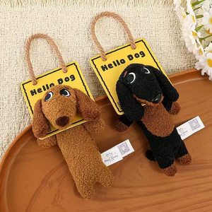 Adorable Porte-clés en Peluche Chiot de Dessin Animé, Doux Chien Tacheté, Accessoire de Sac à Dos - Product Image 3