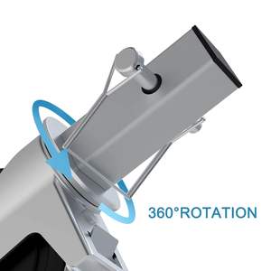 Roues de chariot de chantier en aluminium robuste, lot de 4, avec frein double verrouillage, roue pivotante en caoutchouc, rotation à 360 degrés, tour roulante - Product Image 3