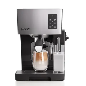 Jassy Cà Phê Espresso Máy 19 Thanh Nhanh Chóng Sưởi Ấm Tạo Bọt Sữa Frother Cây Đũa Phép Hộp Cho Tự Động Cappuccino Cà Phê 1450W