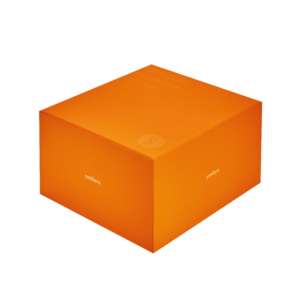 Caja Rígida Cuadrada Smilers, Impresa con UV Naranja, Cartón Reciclable, Embalaje para Regalos y Manualidades, de Fabricante Vietnamita - Product Image 1