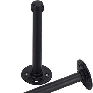Vente en gros à petite échelle de supports muraux pour tuyaux d'eau de style rétro américain, étagères murales en fer forgé, commerce extérieur - Product Image 2