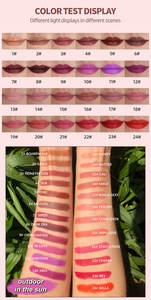 Vente en gros de rouge à lèvres en velours solide, fournisseur de rouge à lèvres personnalisé avec étiquette privée, rouge à lèvres mat crémeux vegan longue tenue, haute pigmentation, imperméable - Product Image 5