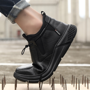 Zapatos Casuales de Cuero y Goma Antideslizantes, Ligeros, Sin Cordones, Estándar <span class=keywords><strong>EN</strong></span>, Zapatos de Seguridad para Cocina y Restaurante, Sin Cordones - Product Image 5
