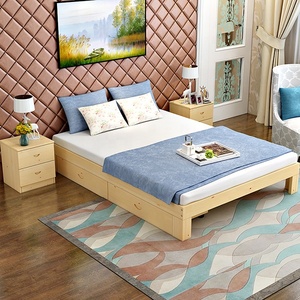 Letto Singolo per Bambini di Alta Qualità, Design in Legno Economico per Dormitorio e Scuola Media, Struttura Letto per Camera da Letto - Product Image 2