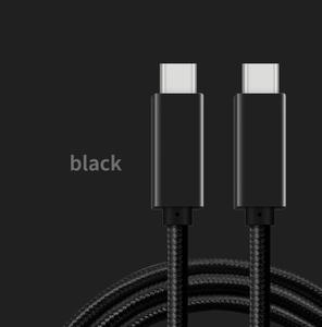 100W 5A <b>USB</b> <b>C</b> to <b>USB</b> <b>C</b> Nylon Braided Fast <b>Charging</b> Data Cord For Laptop Mobile Phone - Product Image 1