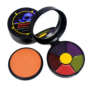 Set Profesional de Pintura Corporal y Facial SFX de 6 Colores con Espejo, Resistente al Agua, No Tóxico, Maquillaje de <span class=keywords><strong>Halloween</strong></span>, Pintura al Óleo para Cosplay de Zombis - Product Image 2