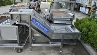 Automatische groenteverwerkingslijn, industriële bubbelwas-, snij- en drooglijn voor voedingsfabrieken