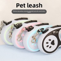 Nouvelle laisse rétractable avec frein à un bouton pour chiens et chats de petite et moyenne taille