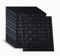 Panneaux muraux en mousse 3D en gros, papier peint auto-adhésif pour la décoration intérieure, autocollant mural en mousse PE, papier peint 3D, décoration intérieure