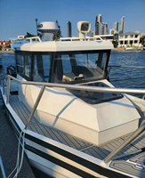 Bateau de pêche en aluminium soudé Gospel Easy Craft de 25 pieds/7.5m avec Walkaround et Handbasin et CE à vendre/Speed Boat/yacht
