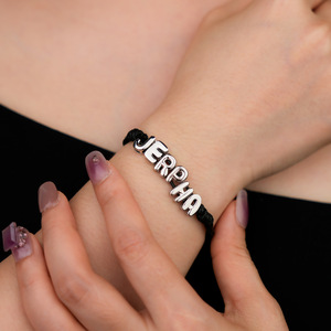 Braccialetto Personalizzato con Nome, Bracciale con Lettere a Bolla Regolabile in Rame, Regalo Personalizzato per Ragazze, Gioielli con Spedizione Diretta - Product Image 5