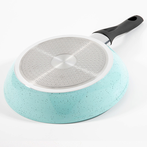 Juego de utensilios de cocina antiadherentes personalizados de fábrica, juego de sartenes y ollas de sopa de aluminio antiadherentes de granito con tapas, juego de sartenes de cocina de alta calidad - Product Image 6