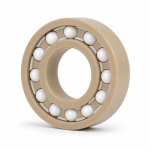 ตลับลูกปืนร่องลึก 6007 35x62x14 มม. — วงแหวน PEEK ลูกบอลเซรามิก ZrO2 กรง PEEK/PTFE - Product Image 4