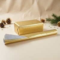 Carton laminé en aluminium avec logo gaufré, écologique et imperméable, pour la décoration de boîtes cadeaux de Noël et l'emballage cadeau