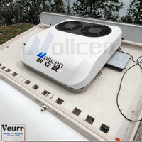 Climatiseur de toit silencieux 12V/24V 7000 BTU, adapté aux camions et fourgons, avec conception à faible bruit