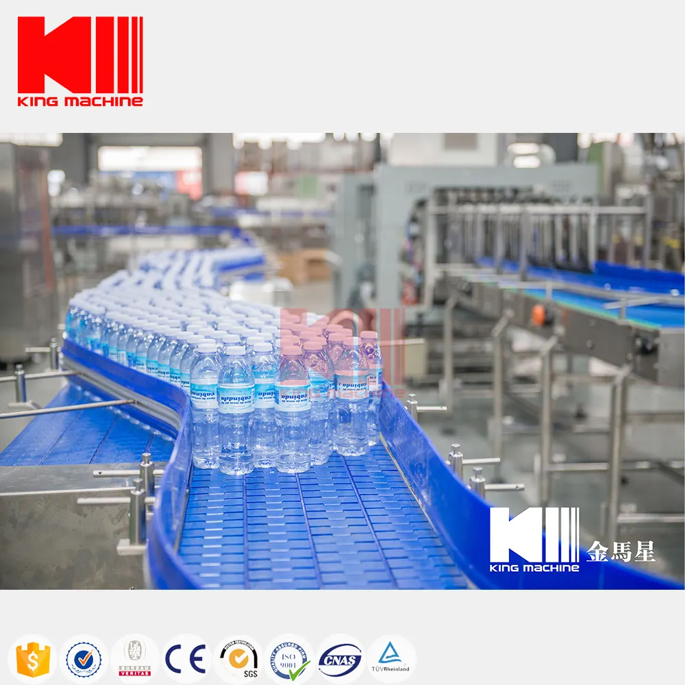 Maquinaria de línea de producción de agua alcalina, máquina automática de embotellado de agua pura, 2023-350 ml, nueva tecnología, 1500