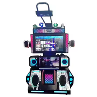Machine de danse en réalité virtuelle 9D en métal pour salles d'arcade intérieures, centres commerciaux éducatifs et parcs d'aventure, avec garantie de 3 ans