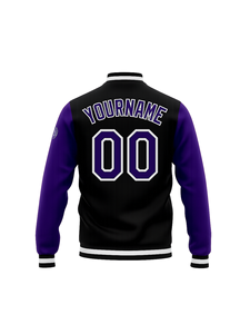 Op Maat Gemaakte Heren <span class=keywords><strong>Baseball</strong></span> Jack In College-Stijl Duurzaam En Modieus Met Teamnaam En College Print Patroon - Product Image 4