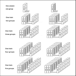 Thư viện di động tập tin Tủ lưu trữ kệ lưu trữ số lượng lớn lưu trữ bản vẽ Tủ lưu trữ khối lượng kệ tủ - Product Image 4