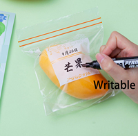 Sac à zip-lock de qualité alimentaire double joint osseux pour chewing-gum aliments pour animaux domestiques cuisine ménagère réfrigérateur distributeur pour froid congelé