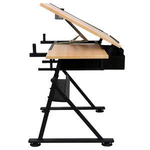 <span class=keywords><strong>Table</strong></span> <span class=keywords><strong>à</strong></span> <span class=keywords><strong>dessin</strong></span> <span class=keywords><strong>inclinable</strong></span> réglable Sinoart <span class=keywords><strong>à</strong></span> 2 tiroirs, <span class=keywords><strong>table</strong></span> en <span class=keywords><strong>bois</strong></span> réglable, <span class=keywords><strong>table</strong></span> <span class=keywords><strong>à</strong></span> <span class=keywords><strong>dessin</strong></span> d'architecture avec tabouret - Product Image 3