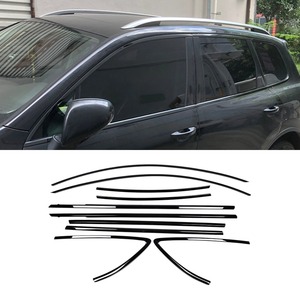 Bande décorative pour fenêtre de voiture, cadre de porte extérieur en acier inoxydable pour Volkswagen Touareg 2019-2024, kit carrosserie, accessoires de voiture - Product Image 1