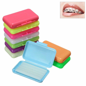Cera de alivio dental sin cortes, colorida, con sabor a frutas, para puntos de ruptura de laboratorio dental, para ortodoncia <span class=keywords><strong>Invisalign</strong></span> - Product Image 1