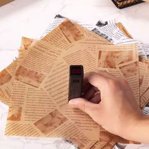 Papel de Envolver de Grado Alimenticio, Resistente a la Grasa, Reciclable, Personalizado para Restaurantes, Empaque de Comida para Llevar - Product Image 6