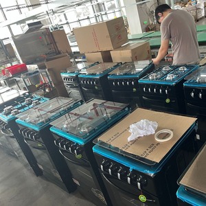 <span class=keywords><strong>Four</strong></span> à <span class=keywords><strong>gaz</strong></span> noir personnalisé de grande capacité livré en usine avec lumière <span class=keywords><strong>et</strong></span> gril <span class=keywords><strong>4</strong></span> <span class=keywords><strong>gaz</strong></span> 2 électrique pour usage domestique extérieur - Product Image 4