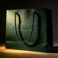 Sac en papier personnalisé avec poignées, logo imprimé sur mesure, sac en papier réutilisable pour cadeaux, shopping et emballage quotidien
